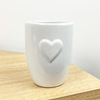 3 Piece Bathroom Sink Accessories Set – White Heart