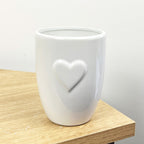 2 Piece Bathroom Sink Accessories Set – White Heart