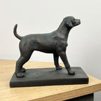15.5cm Standing Dog Ornament on Base – Resin