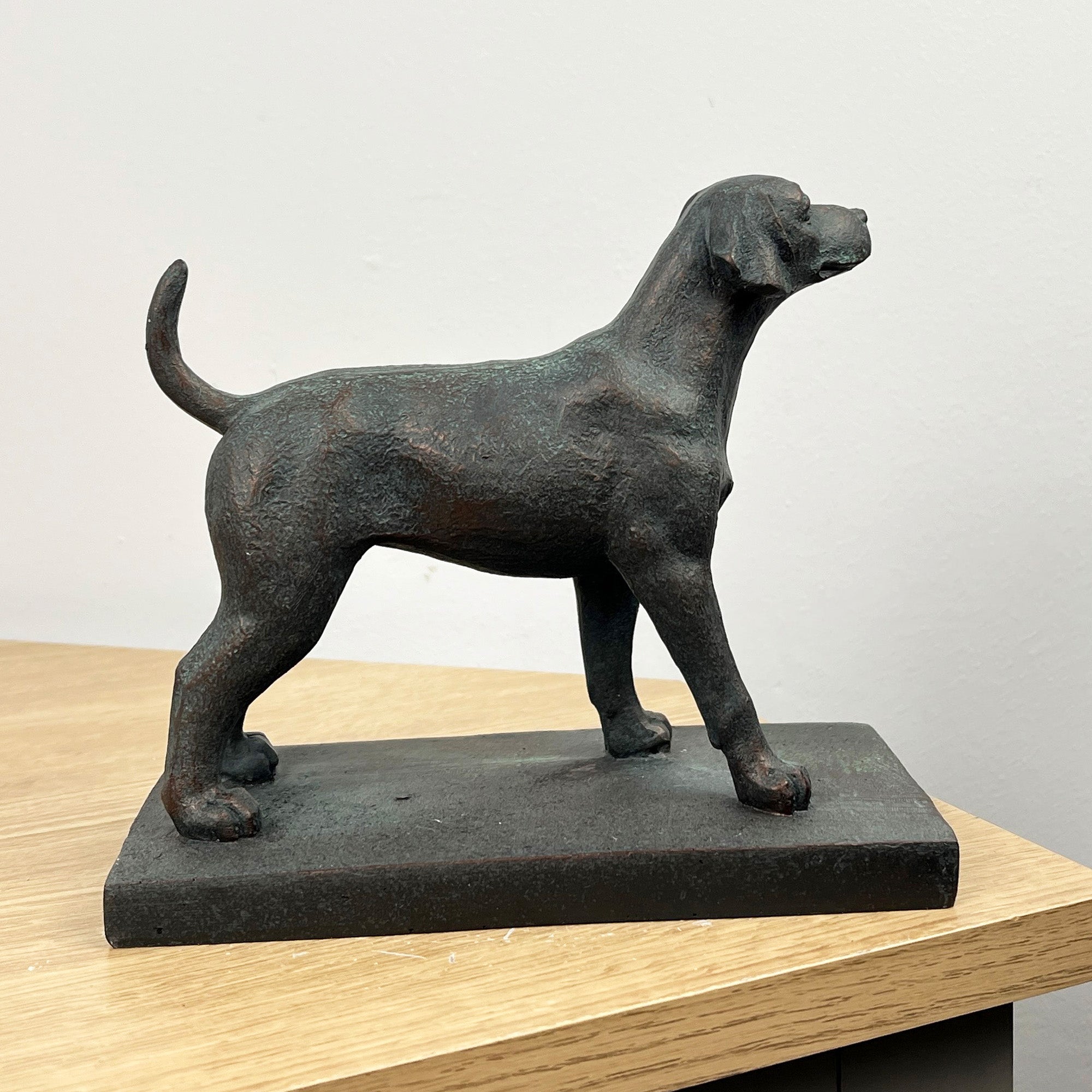 15.5cm Standing Dog Ornament on Base – Resin