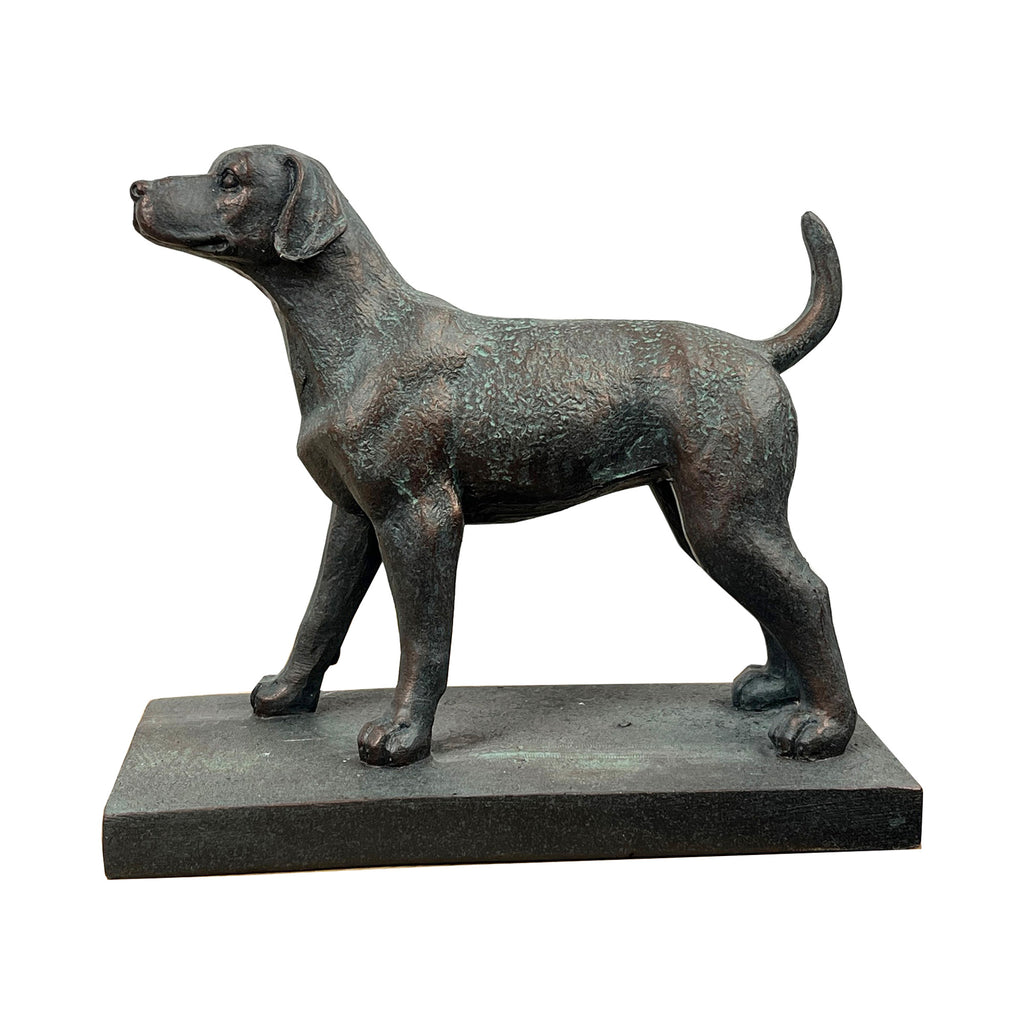 15.5cm Standing Dog Ornament on Base – Resin