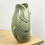 25cm Nautical Fish Jug Ornament - Green