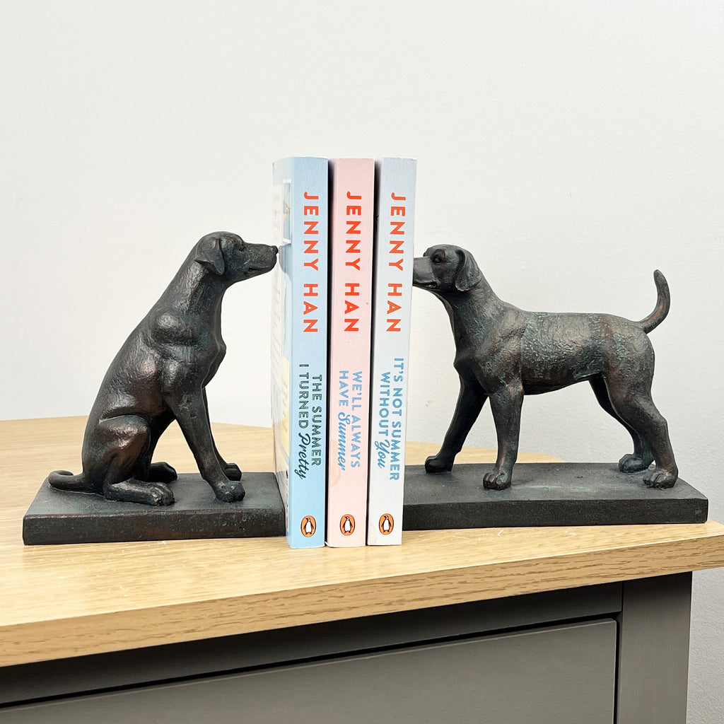 Pair of Vintage Style Dog Bookends - Resin