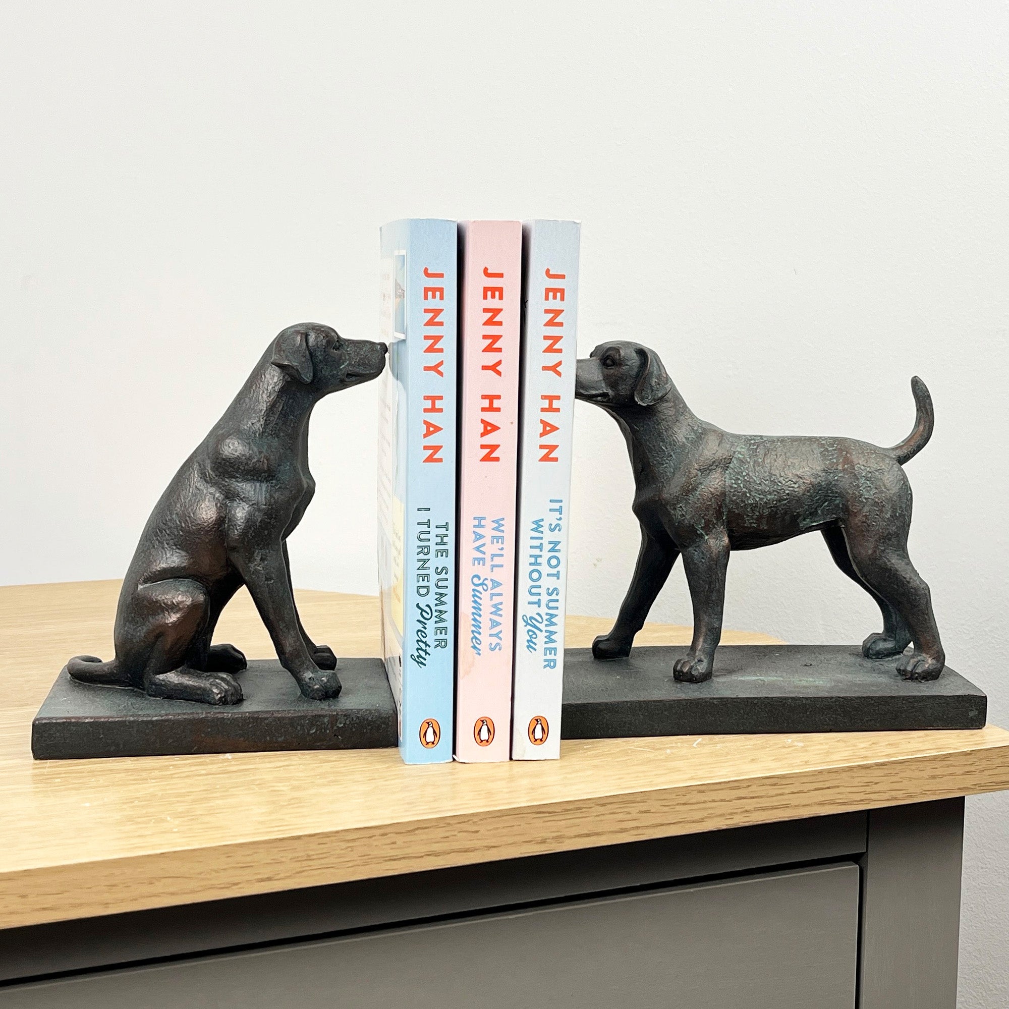Pair of Vintage Style Dog Bookends - Resin