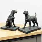 Pair of Vintage Style Dog Bookends - Resin