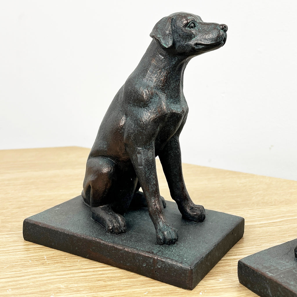 Pair of Vintage Style Dog Bookends - Resin