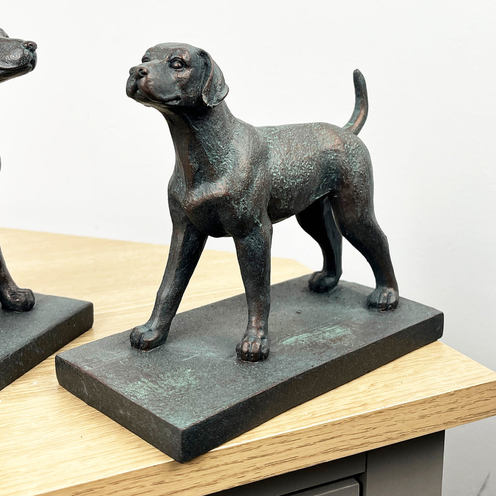Pair of Vintage Style Dog Bookends - Resin