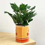 28cm Artificial Tomato Plant in Vintage Tin Can Plant Pot