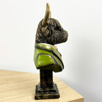 24.5cm Tall Highland Cow Bust Ornament - Resin