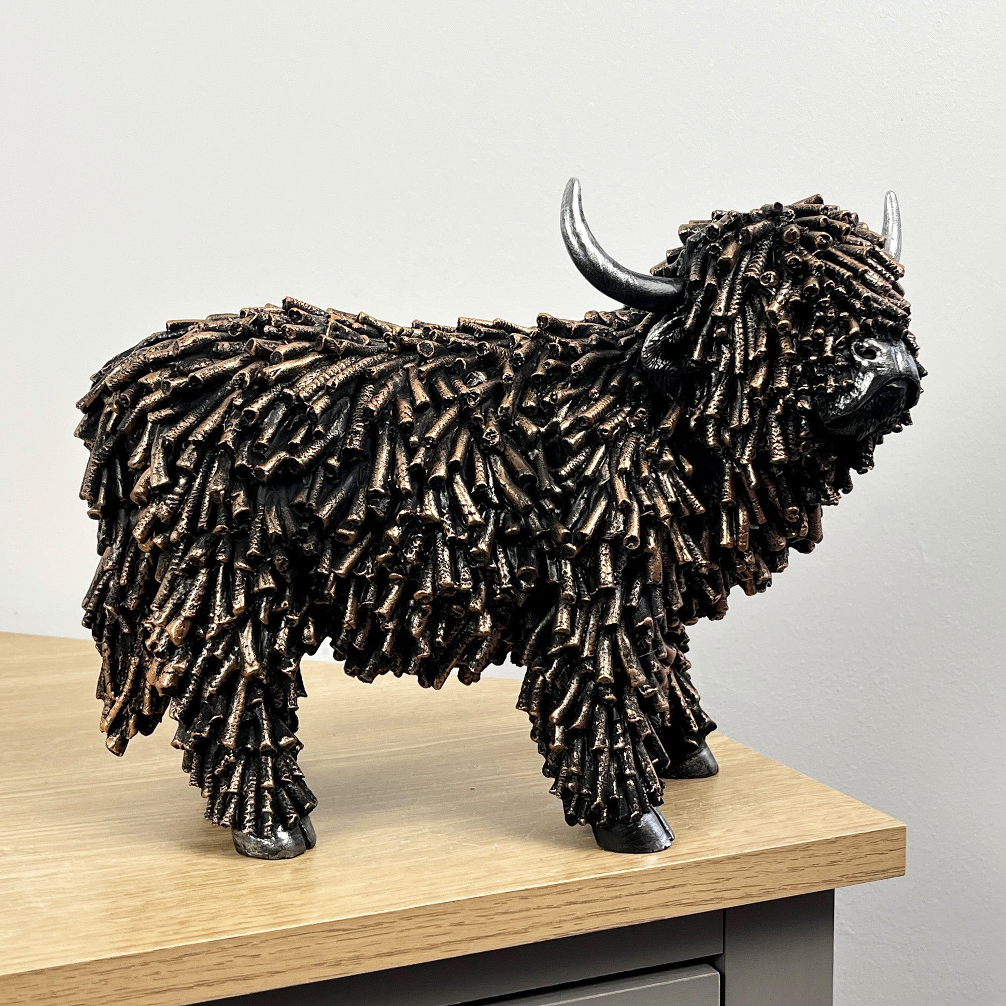 30cm Large Highland Cow Ornament / Figurine - Resin