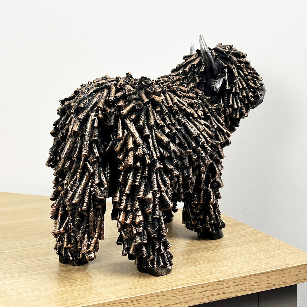 30cm Large Highland Cow Ornament / Figurine - Resin