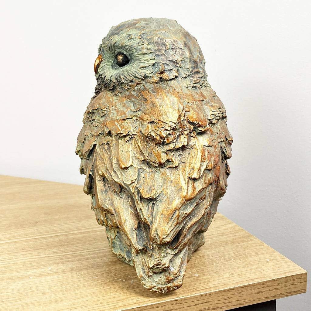 21cm Vintage Owl Ornament - Resin