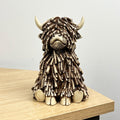 15cm Small Highland Cow Ornament / Figurine - Resin