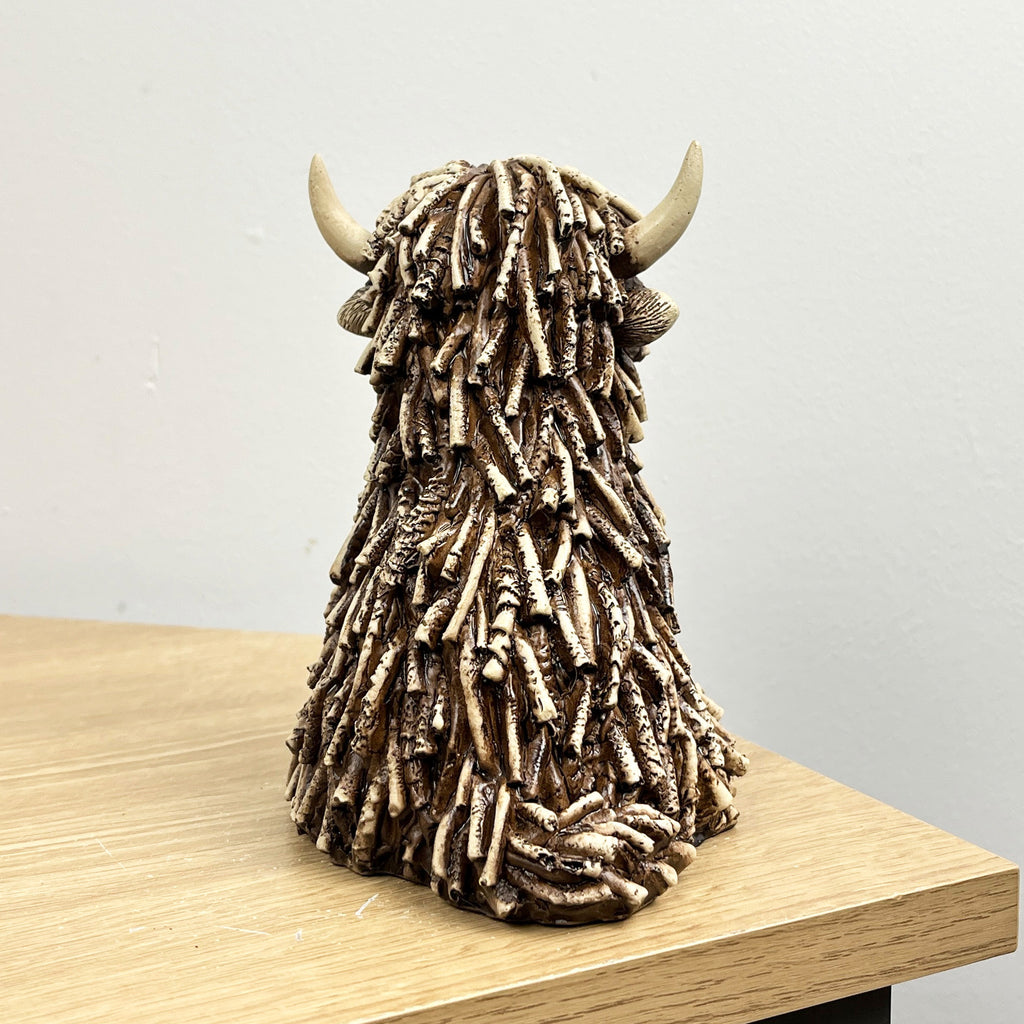 15cm Small Highland Cow Ornament / Figurine - Resin