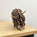 12.5cm Small Highland Cow Ornament / Figurine - Resin