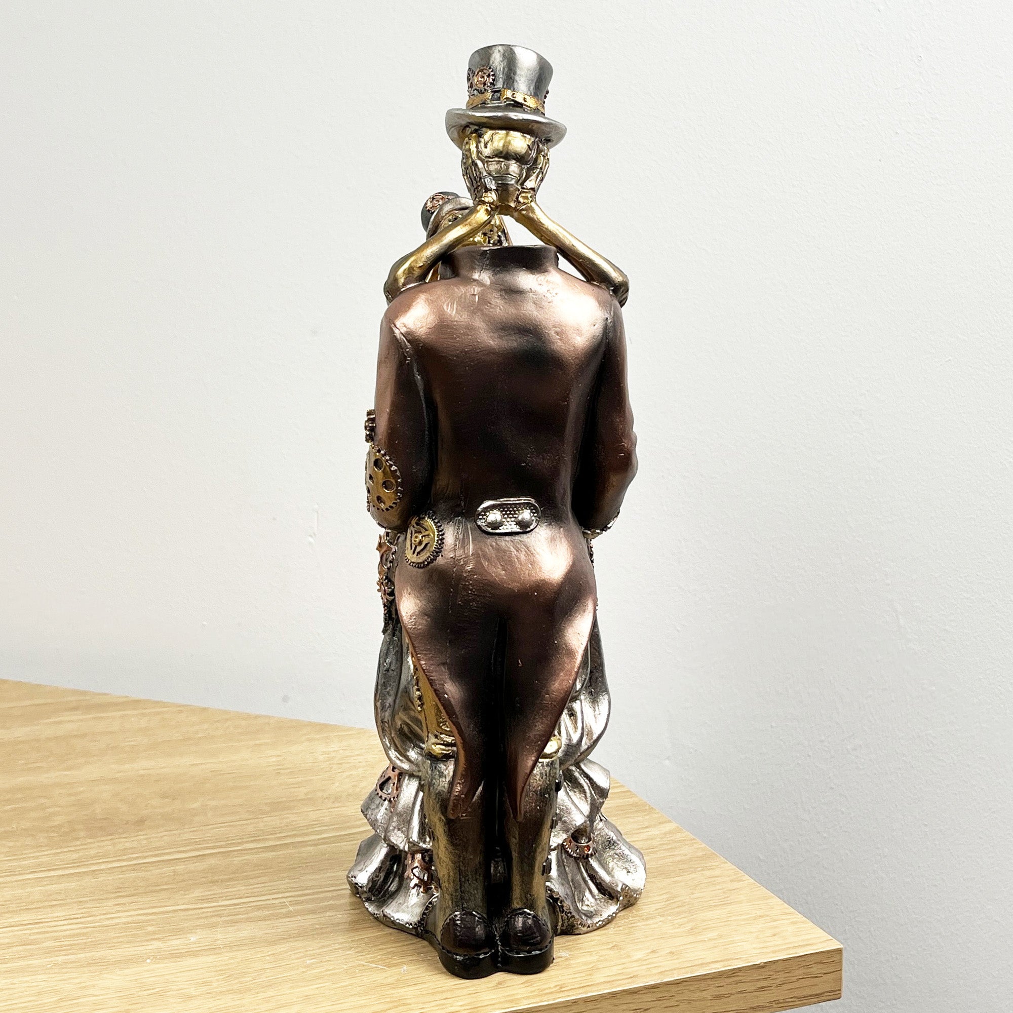 29cm Tall Steampunk Couple Ornament – Resin