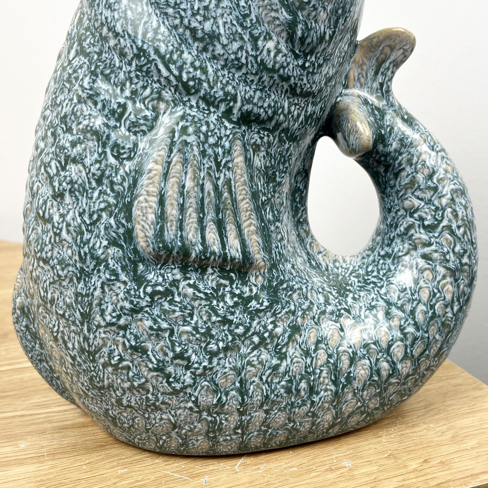 22cm Tall Nautical Fish Jug Ornament - Ocean Blue