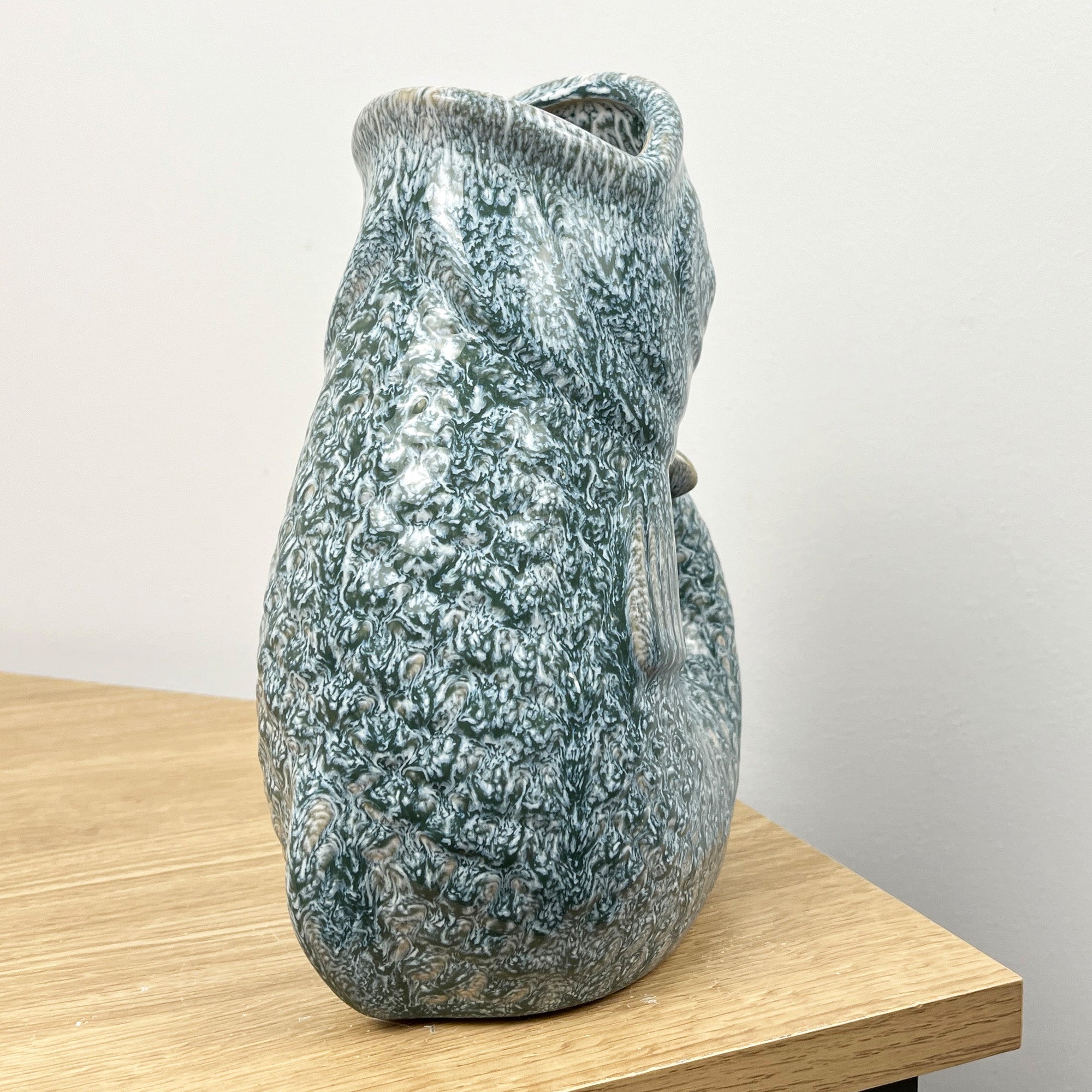 22cm Tall Nautical Fish Jug Ornament - Ocean Blue