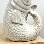 22cm Tall Nautical Fish Jug Ornament - Beige