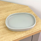 3 Piece Ceramic Bathroom Sink Accessories Set - Grey