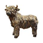 18.5cm Standing Highland Cow Ornament - Resin