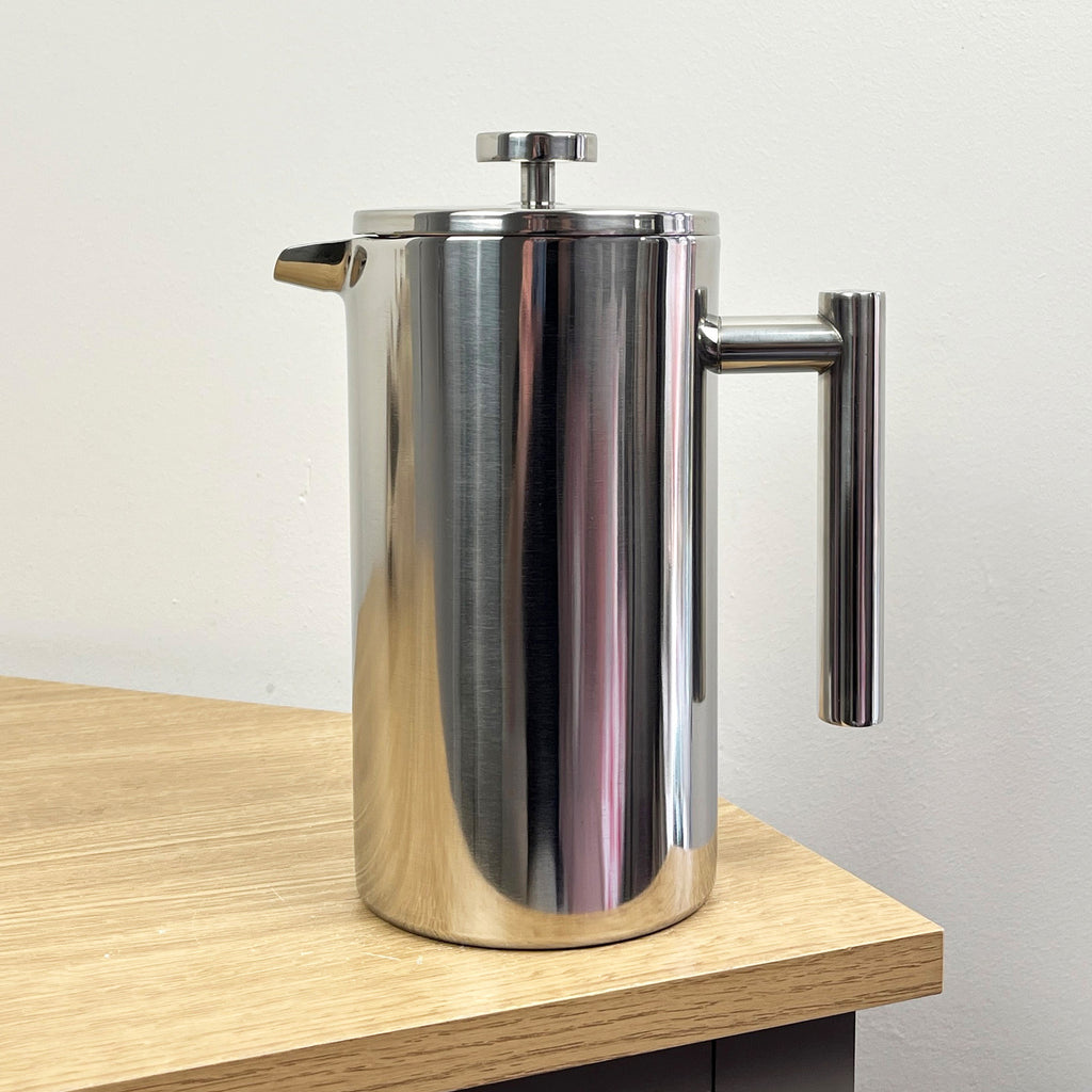 1 Litre Double Walled Stainless Steel Cafetière