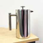 1 Litre Double Walled Stainless Steel Cafetière