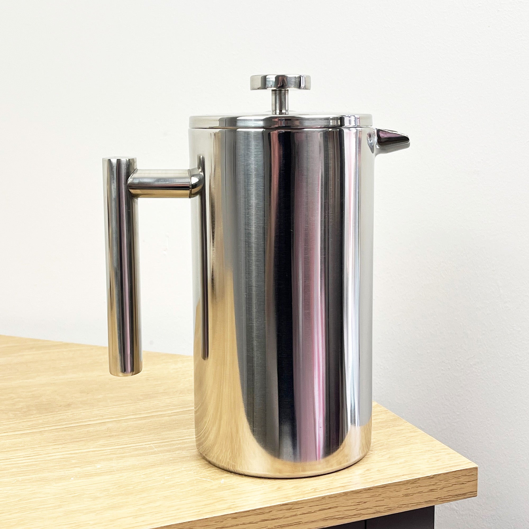 1 Litre Double Walled Stainless Steel Cafetière