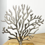 25.5cm Metal Coral Ornament on Stand