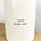 1.7 Litre ‘Good Dog’ White Ceramic Dog Treat Storage Jar