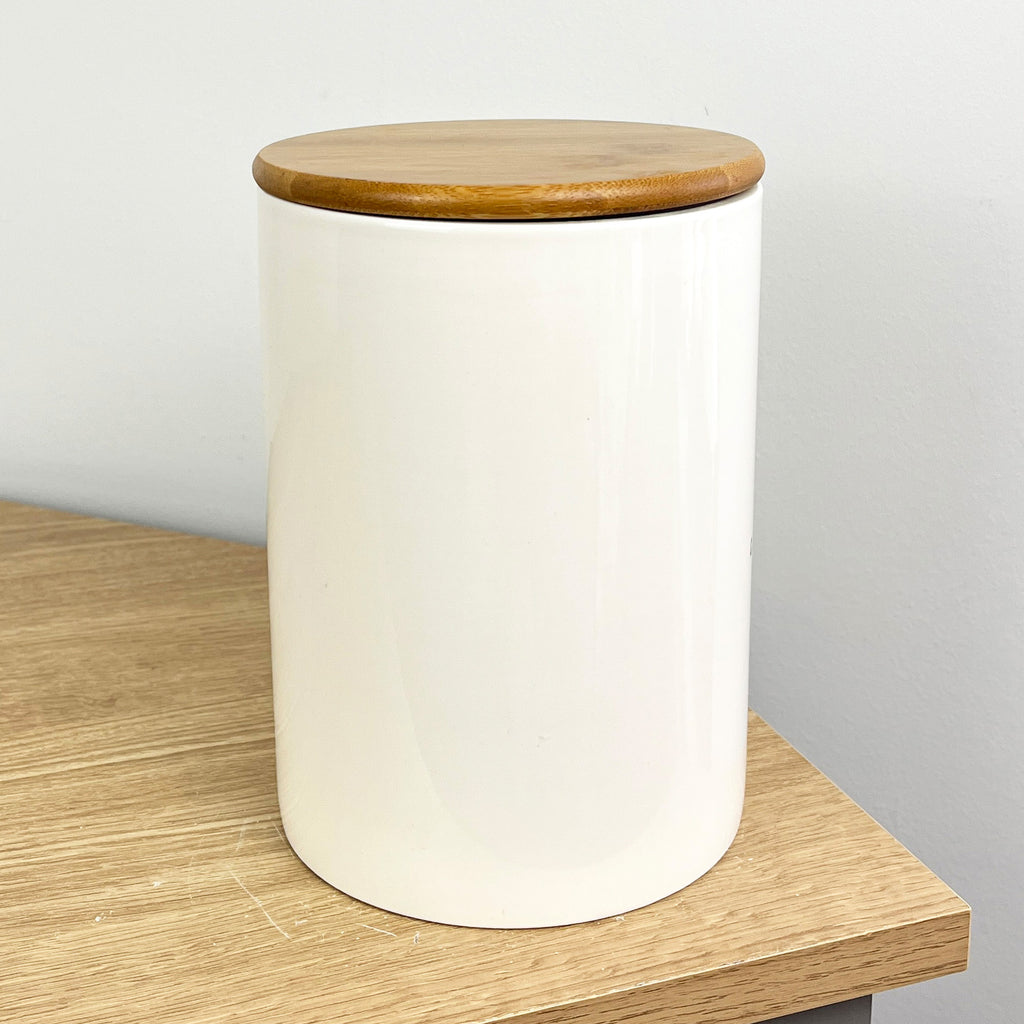 1.7 Litre ‘Good Dog’ White Ceramic Dog Treat Storage Jar