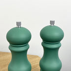 17.5cm Tall Salt and Pepper Grinder Mills - Green