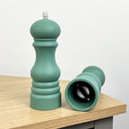 17.5cm Tall Salt and Pepper Grinder Mills - Green