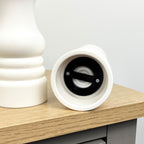 17.5cm Tall Salt and Pepper Grinder Mills - White