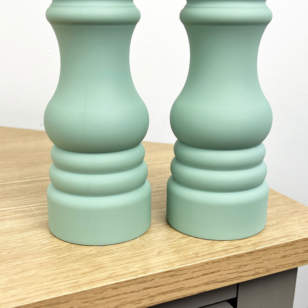 17.5cm Tall Salt and Pepper Grinder Mills - Pastel Green