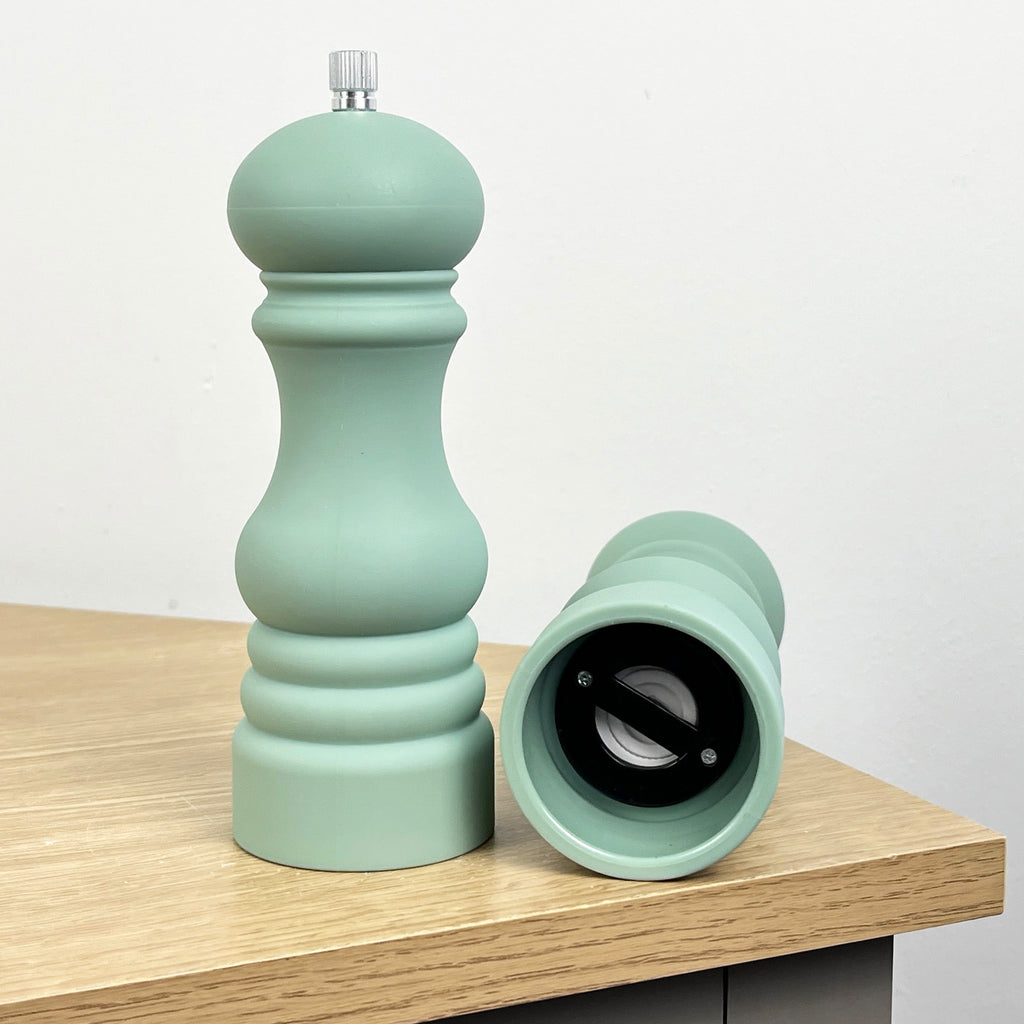 17.5cm Tall Salt and Pepper Grinder Mills - Pastel Green