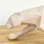 42.5cm Speckled Geometric Leopard Ornament - Resin