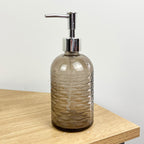 3 Piece Glass Bathroom Sink Accessories Set - Ripple Design