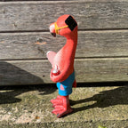 34cm Beach Ready Flamingo Garden Ornament with Light Up Eyes - Resin