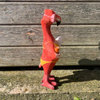 34cm Bikini Flamingo Garden Ornament with Light Up Eyes - Resin