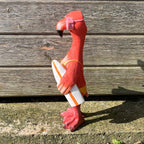 34cm Bikini Flamingo Garden Ornament with Light Up Eyes - Resin