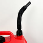 10 Litre Red Plastic Jerry Can with Flexible Spout