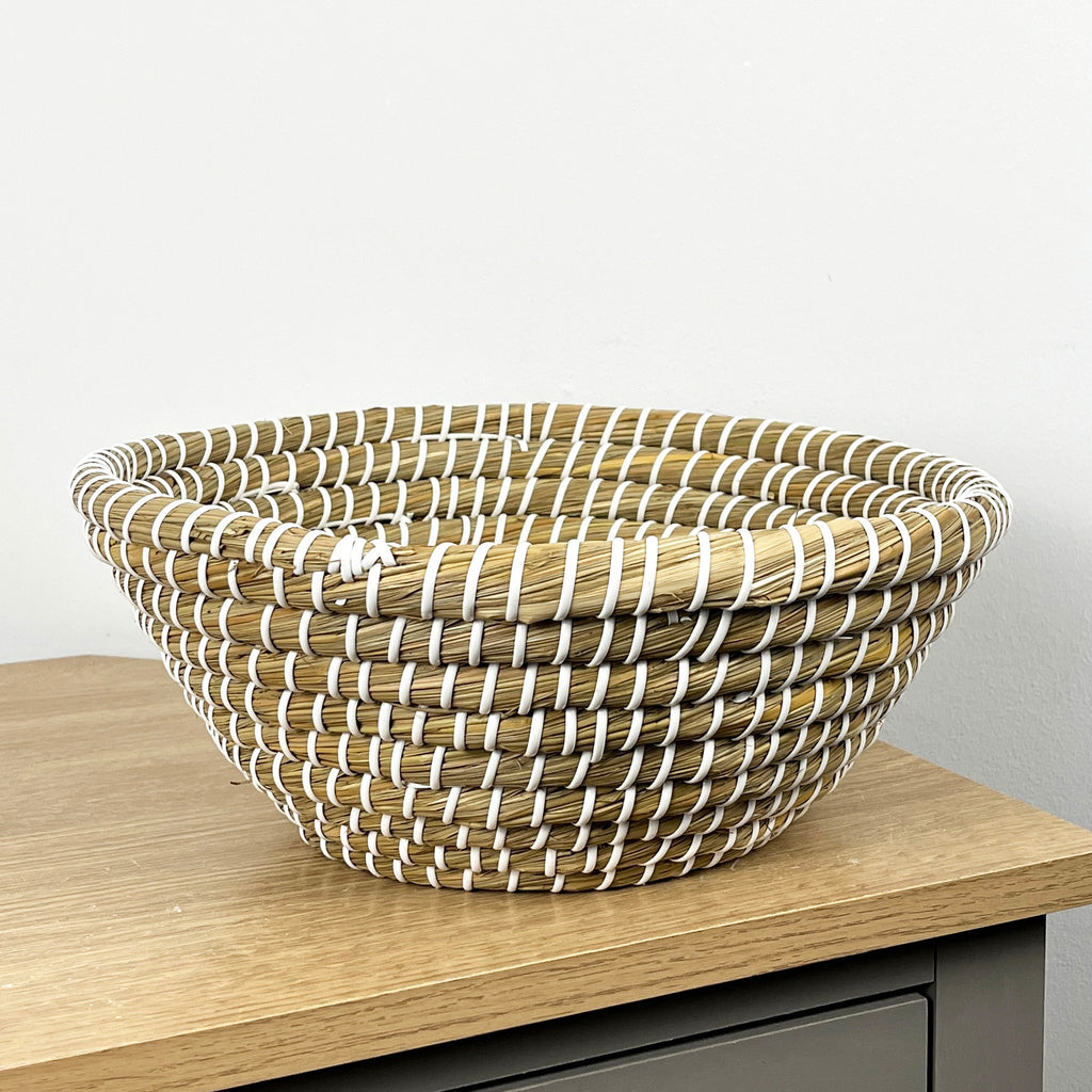 32cm Deep Woven Decorative Bowl - Kansgrass