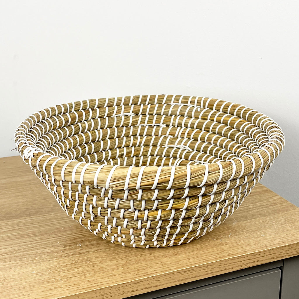 32cm Deep Woven Decorative Bowl - Kansgrass