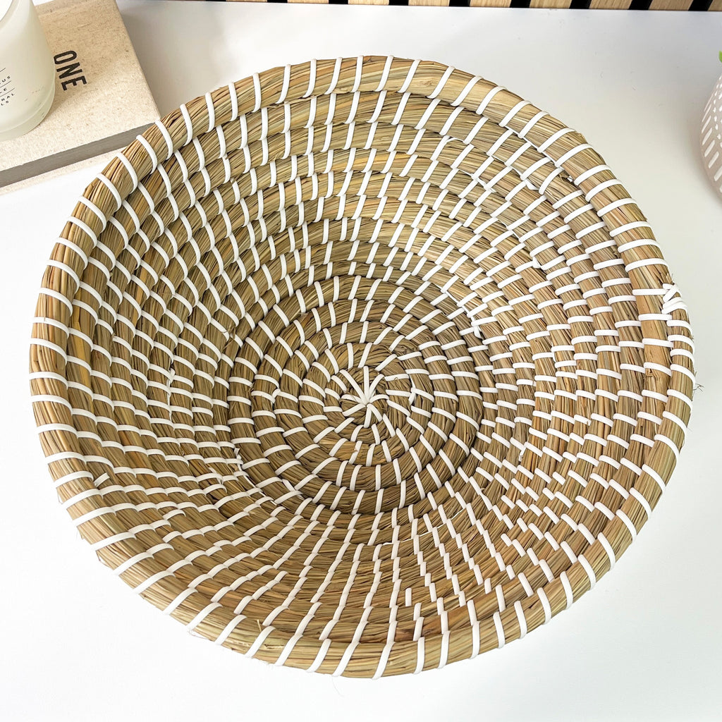 32cm Deep Woven Decorative Bowl - Kansgrass