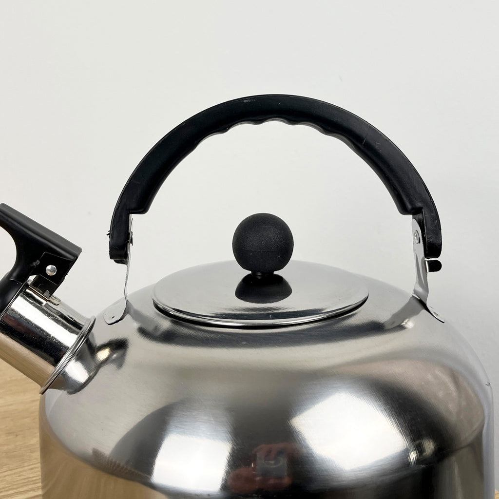 Small 2 Litre Whistling Kettle for Gas Hobs - Stainless Steel