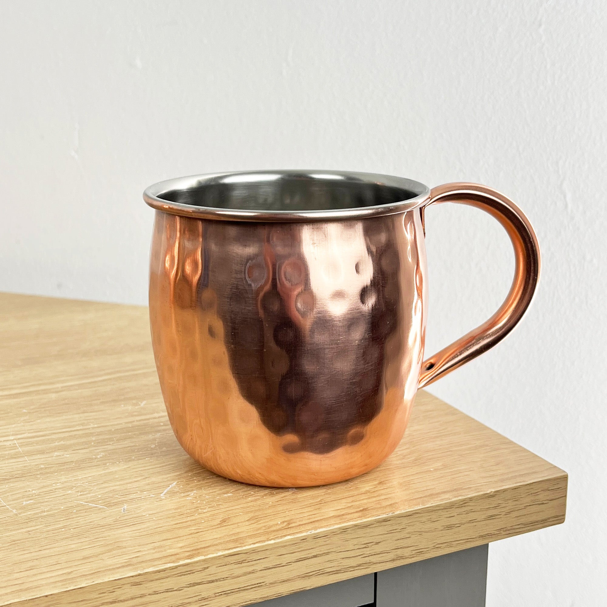 Set of 4 x 450ml Copper Coloured Moscow Mule Stainless Steel Mugs