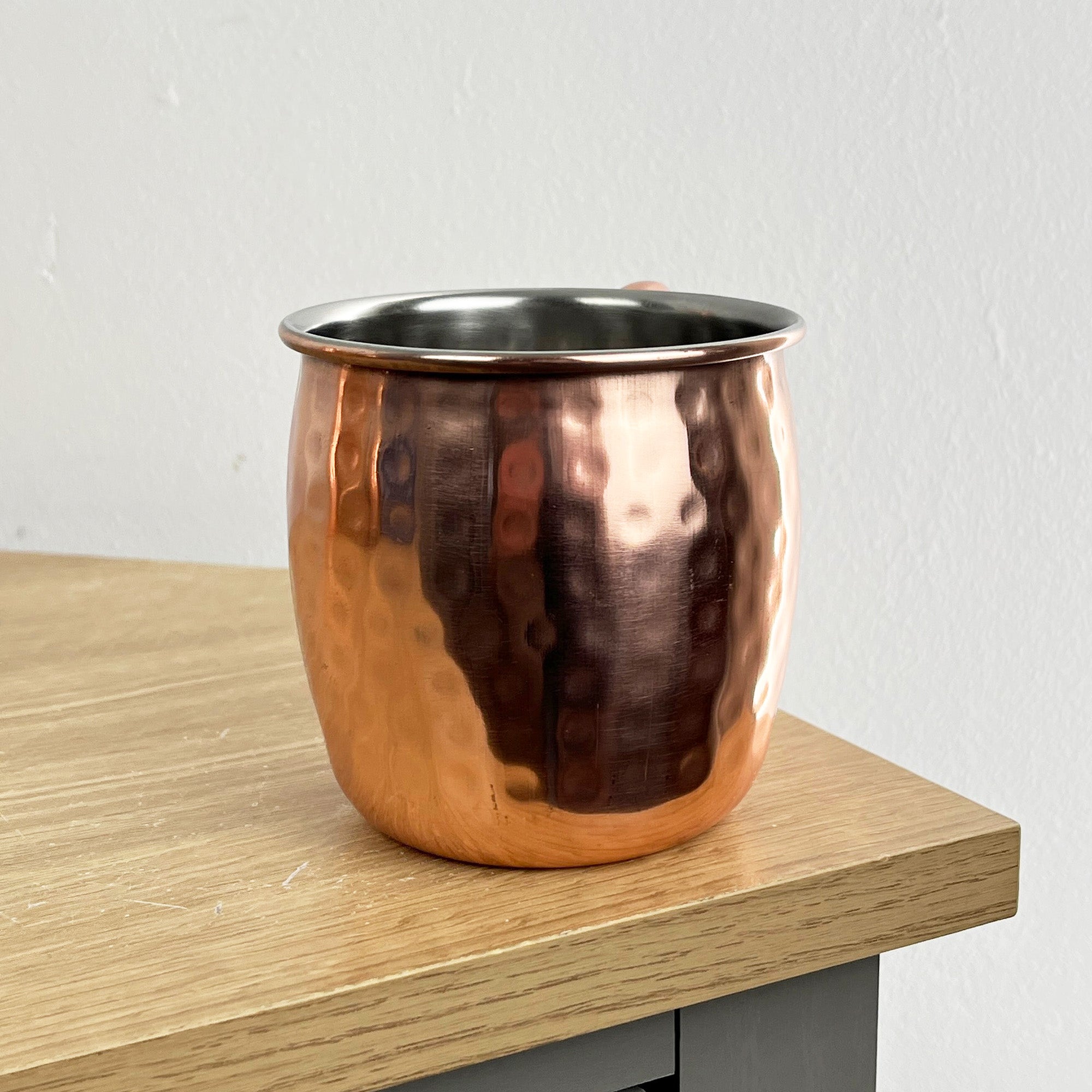 Set of 2 x 450ml Copper Coloured Moscow Mule Stainless Steel Mugs