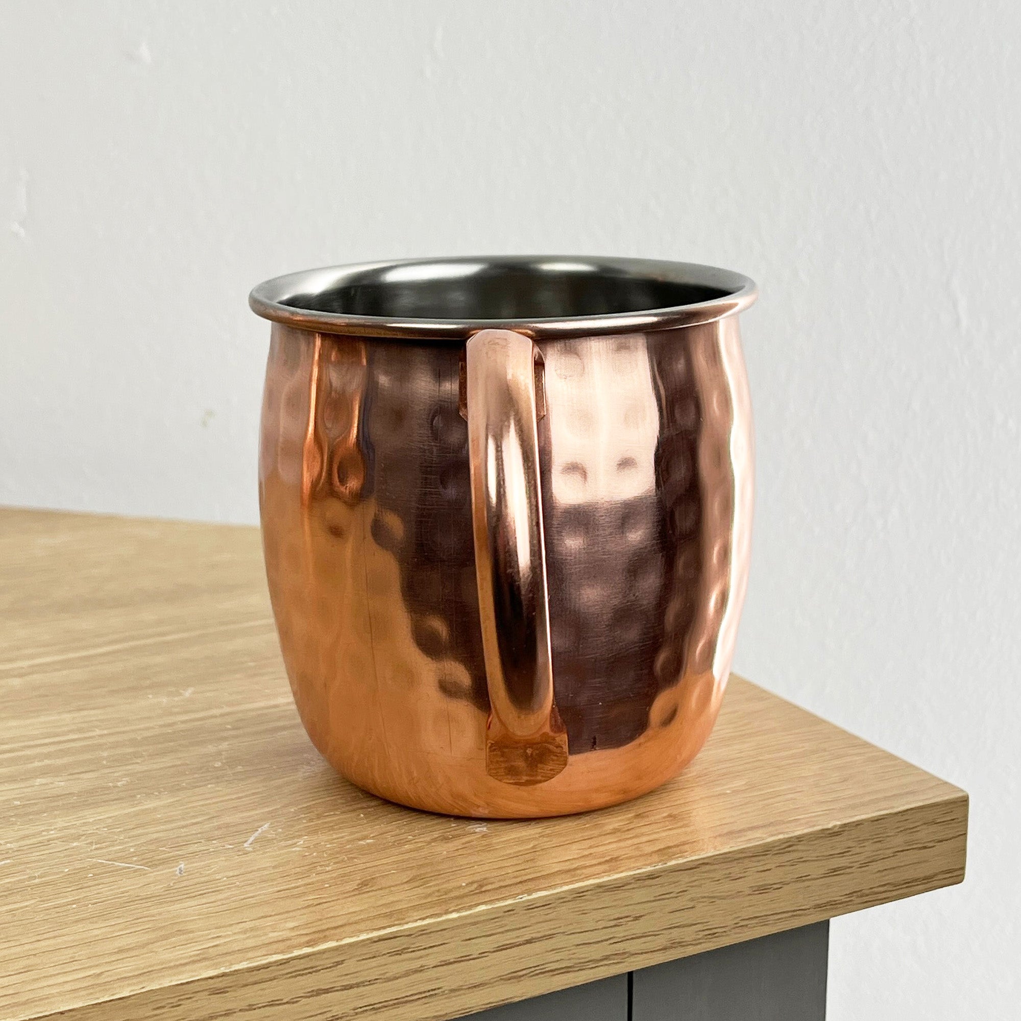 Set of 4 x 450ml Copper Coloured Moscow Mule Stainless Steel Mugs