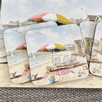 Set of 4 Placemats and Coasters - Beach Huts